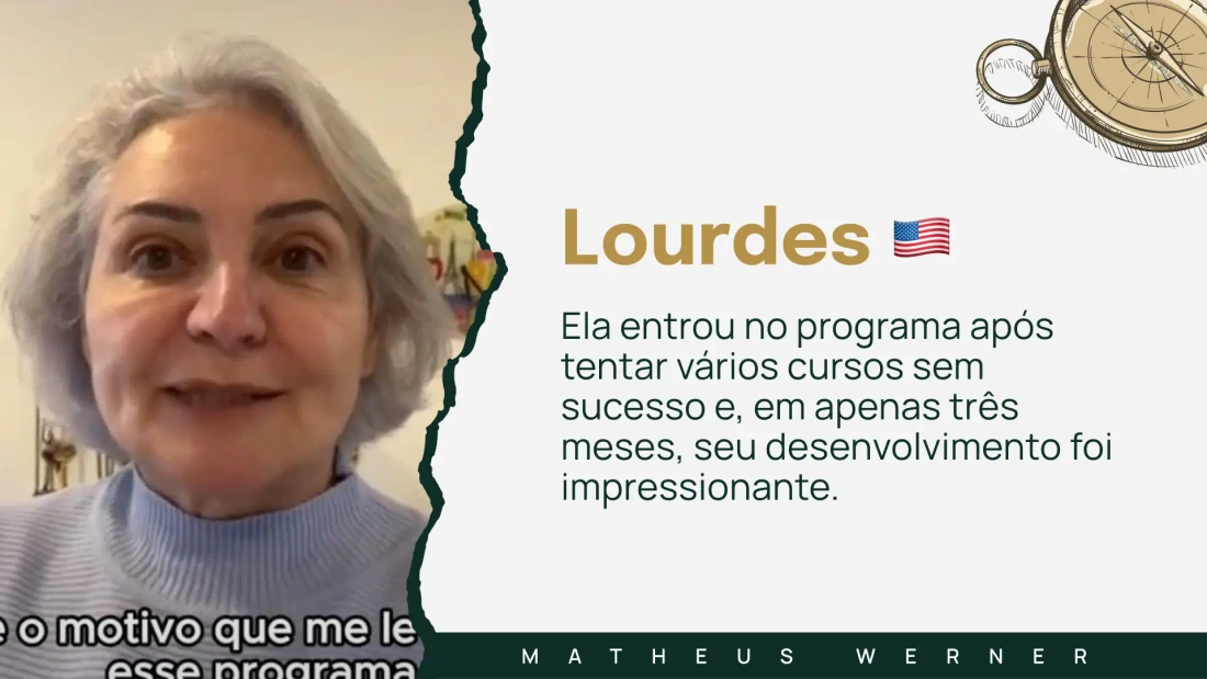Depoimento de aluno do Cronograma dos Fluentes